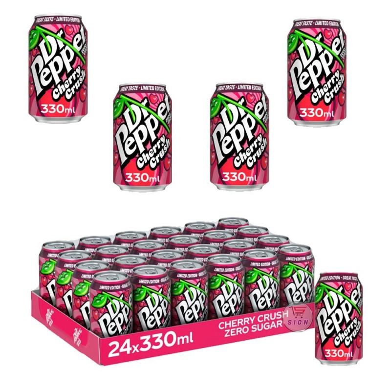 Dr. Pepper Cherry Flavour 24X330ml