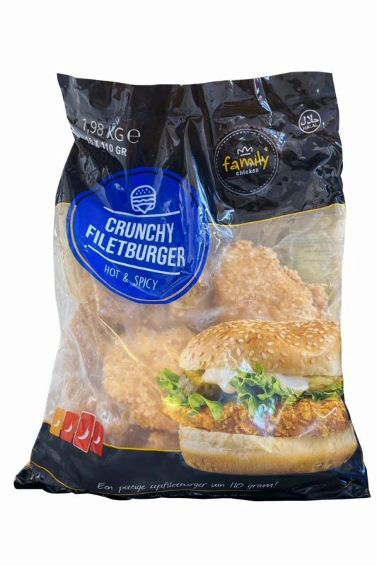 Crunchy Filetburger  hot & spicy 1,98kg