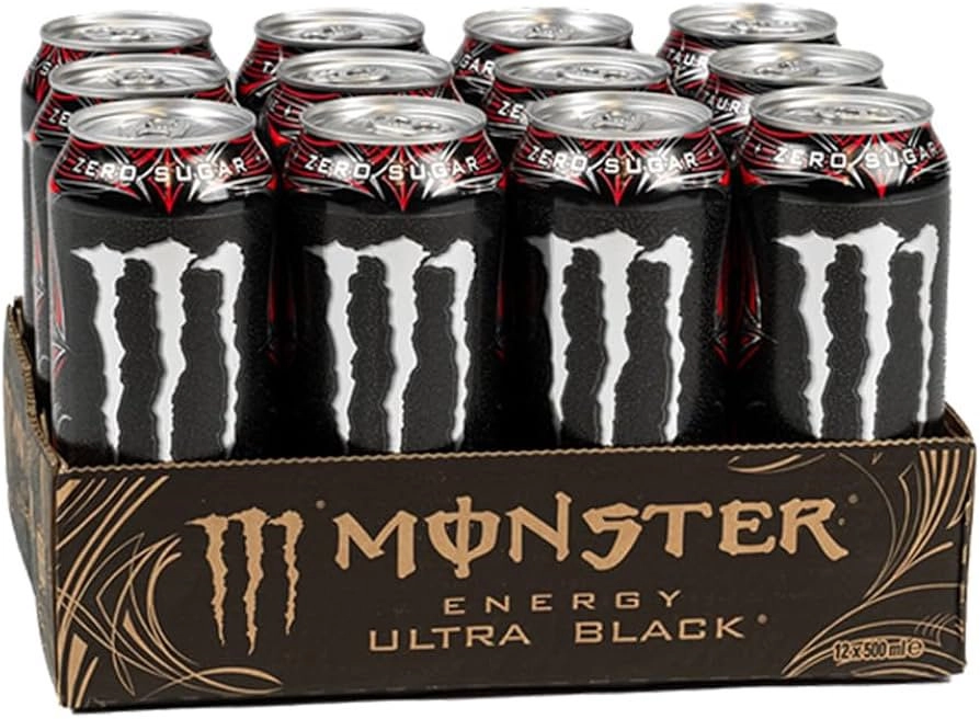 Monster Energy Ulta Black 12x500ml