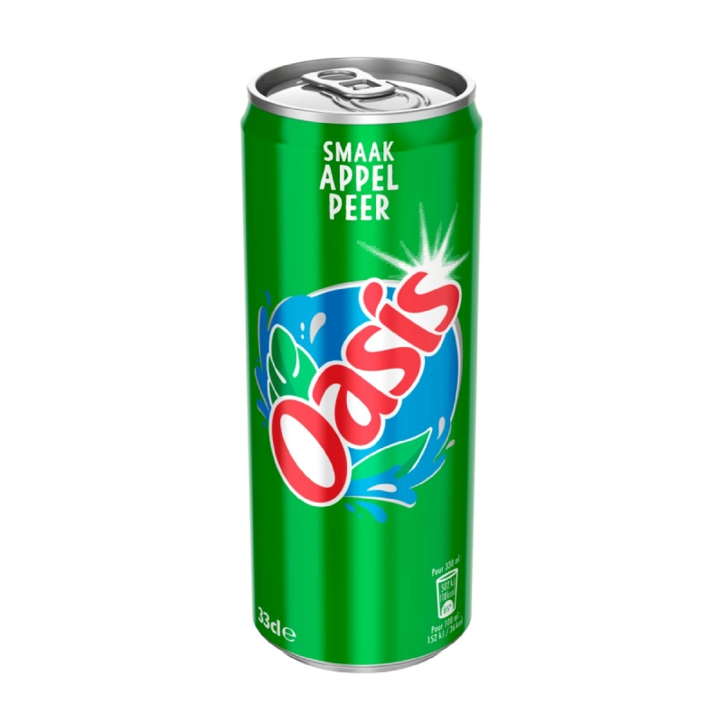 Oasis Appel&Peer (groen) 24X330ml