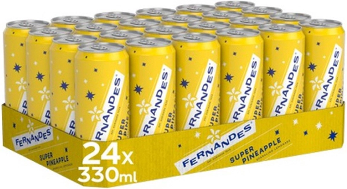 Fernandes Super Pineapple (geel) 24X330ml
