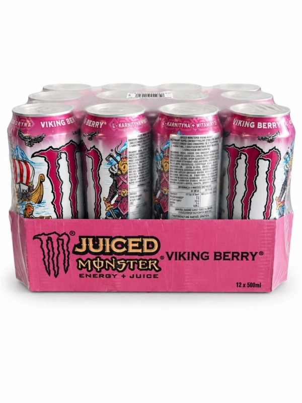 Monster Juiced Viking Berry – 12 × 500 ml