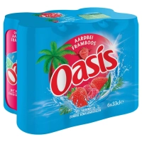 Oasis Aardbei&Framboos (rood) 24X330ml