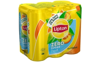 Lipton Ice Peach Zero Sugar 24X330ml